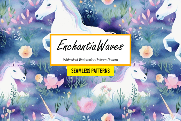 Download EnchantiaWaves - Acrylic Unicorn Pattern - Premium Bundle