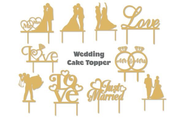 Download Wedding Cake Topper Svg Laser Cut File - Cut file Collection