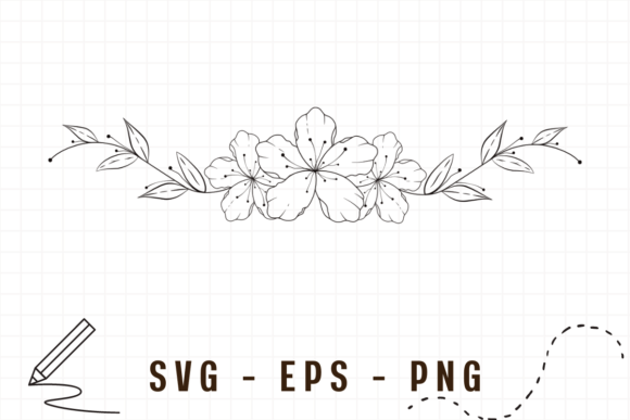 Download Floral Line Art Flower Frame - Flower frame Collection