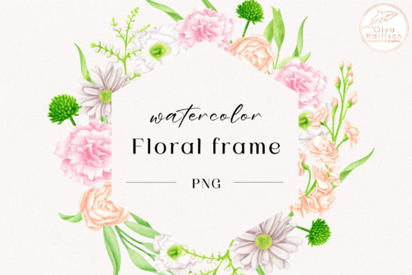 Download Watercolor Spring Flower Frame Clipart - Flower frame Collection