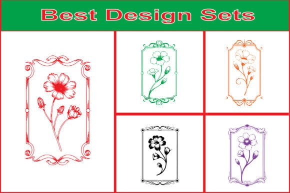 Download Classic Decorative Flower Frame Art - Flower frame Collection