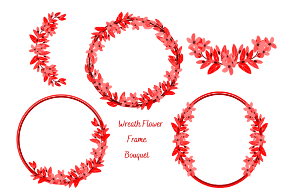 Download Floral Wreath Flower Frame Clipart - Flower frame Collection