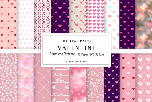 Download Valentine's Digital Paper - Premium Bundle