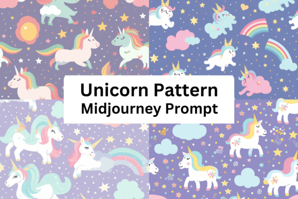Download Midjourney Prompt for Unicorn Pattern - Unicorn pattern Collection
